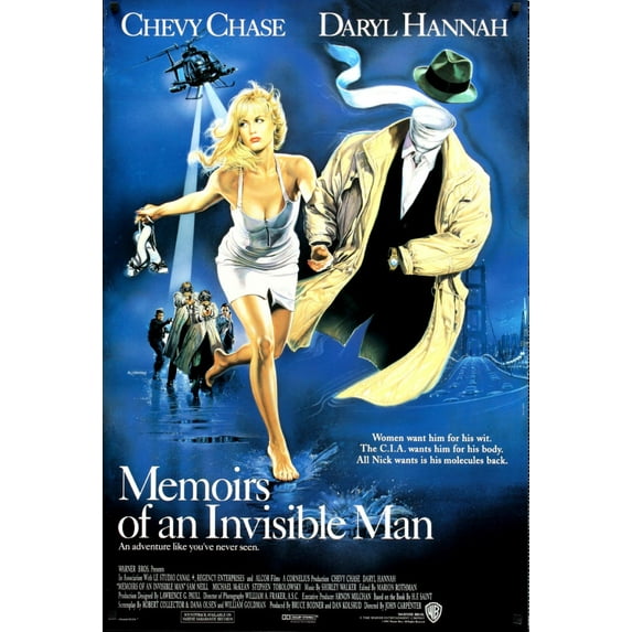 Memoirs Of An Invisible Man Poster 12x16 Print on Metal Sign 12in x 16in Square Adults Best Posters
