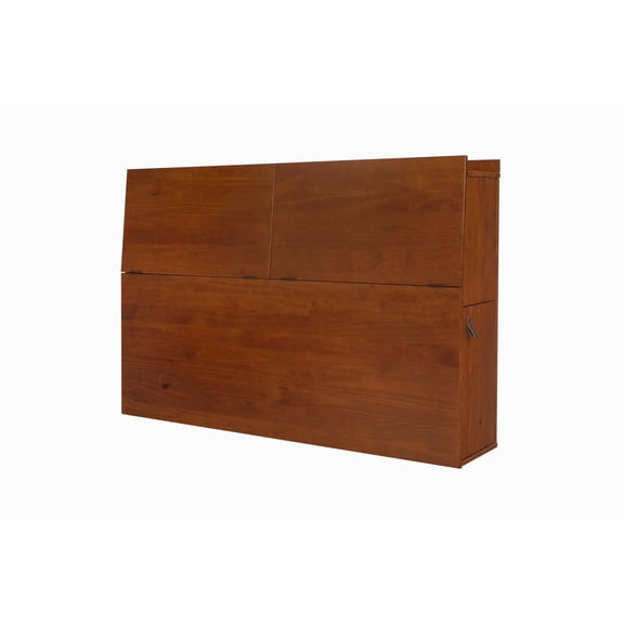 Memomad Bali Storage Full Mid-Century Headboards Bookcase, Caramel
