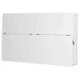 thumbnail image 1 of Memomad Bali Storage Bookcase Headboard with 4 Doors (White Wood King Size), 1 of 7