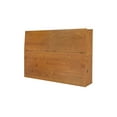 thumbnail image 1 of Memomad Bali Storage Bookcase Headboard with 4 Doors (Oak Brown Wood Queen Size), 1 of 16