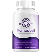 Memopezil Capsules   Memopezil Natural Blend Memory Focus Support Supplement, 1 Pack, 60 Capsules