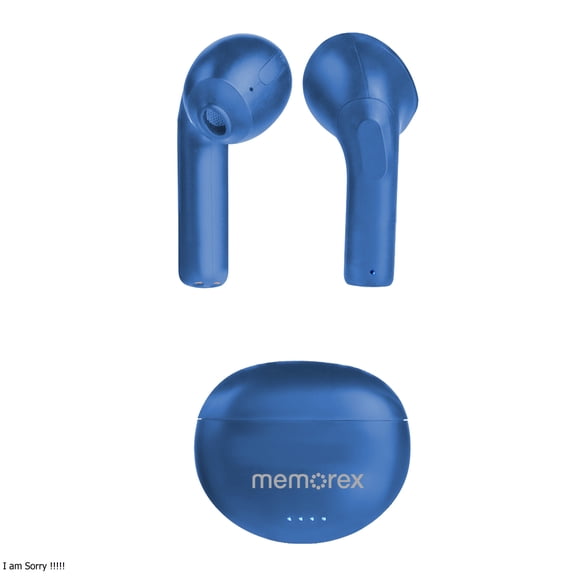 Memorex 3-in-1 Wireless Audio Bundle, Bluetooth Headphones, True Wireless Earbuds & Portable Speaker, Bluetooth 5.1, Hands-Free Calling, MX-HSP3P-II(L), Blue