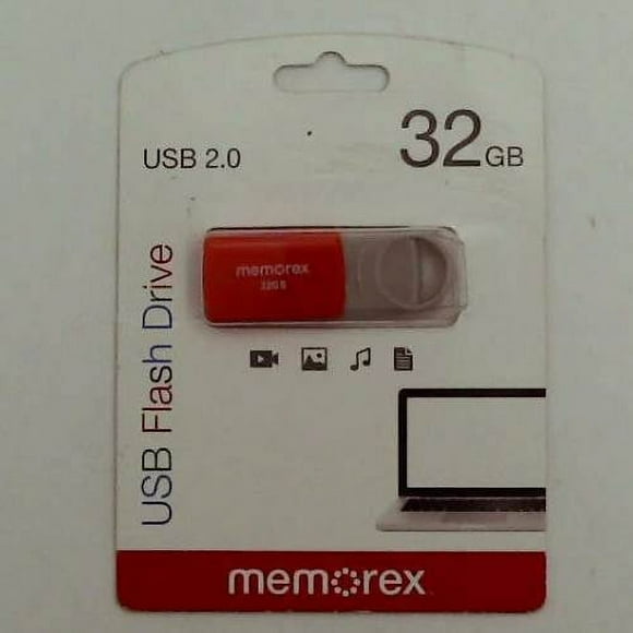 Memorex 32GB Flash Drive USB 2.0 - Red (32020003221)