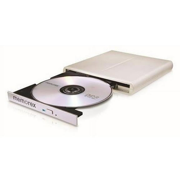 Open Box Memorex 8x Multi-Format Slim External DVD Recorder - Disk drive - DVDRW - 8x - USB 2.0 - external.