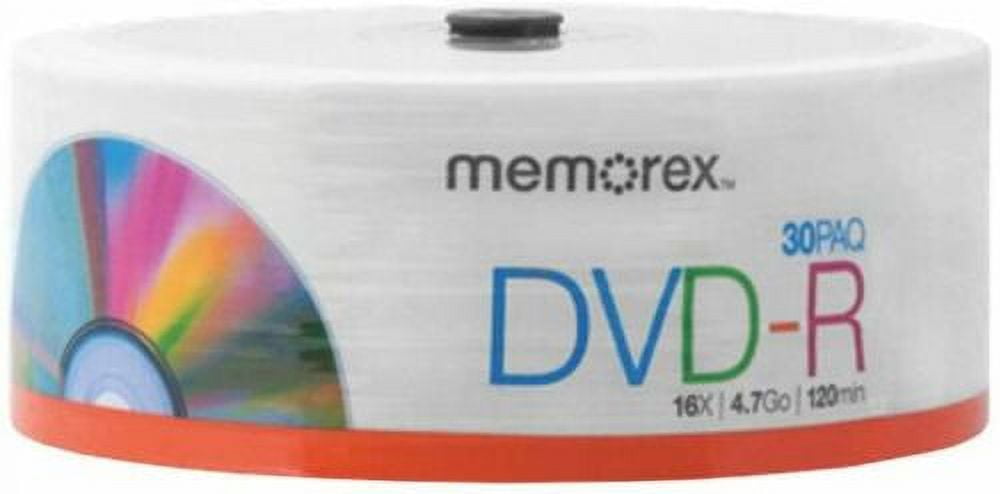 Memorex DVD-R  30 PCS DVD-R - 4.7 GB 16X Spindle