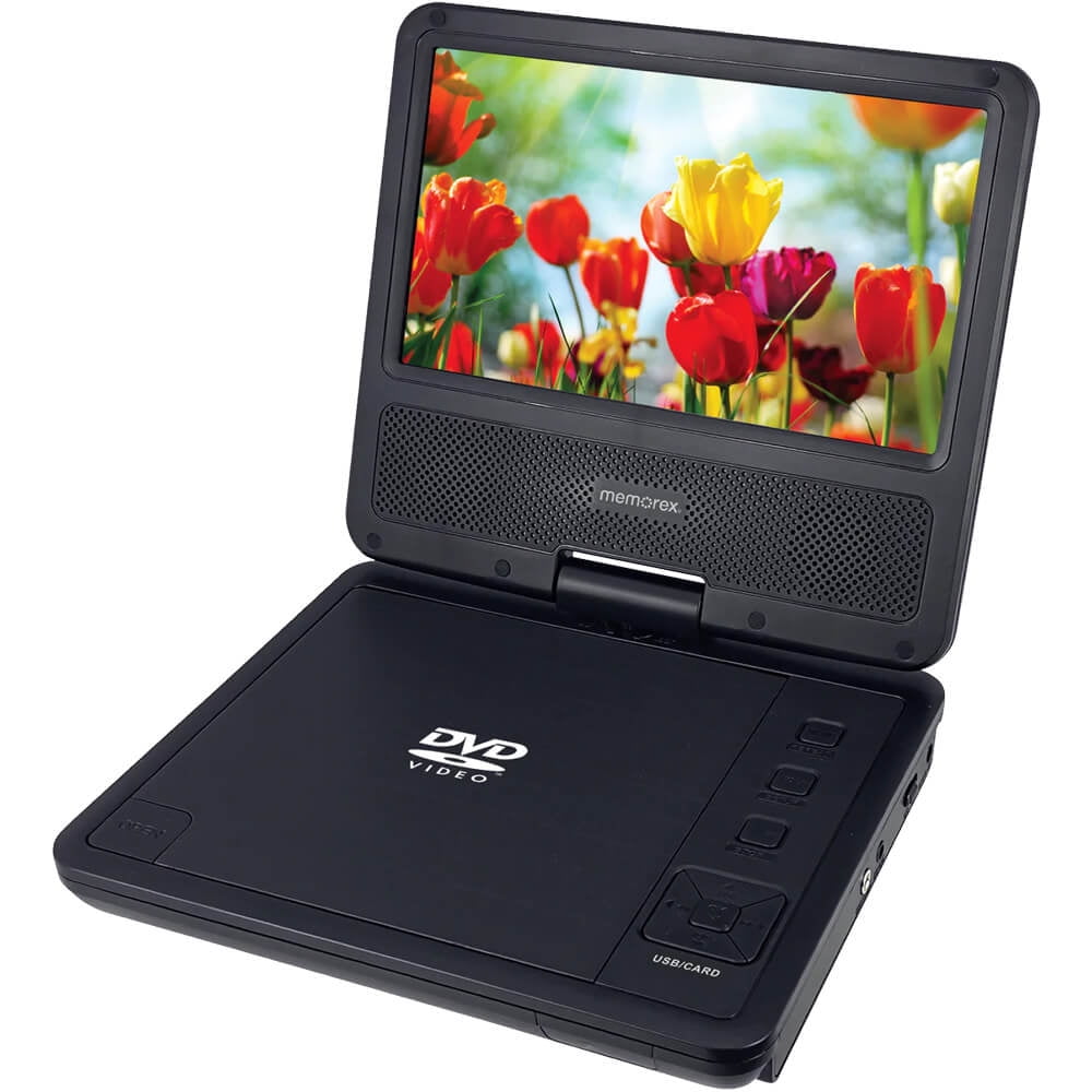 Memorex MXSDV07 7 inch Portable DVD Player with Swivel Screen