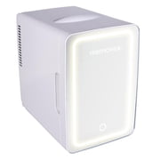 Memorex Mini Makeup Fridge Portable Refrigerator with Lighted Mirror, 6.5L-Capacity, 120V