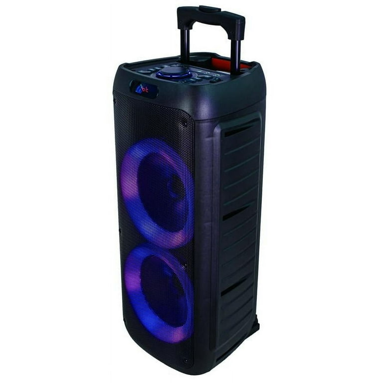 Memorex Pump Extreme Dual 8” Party Speaker with LED Light Display