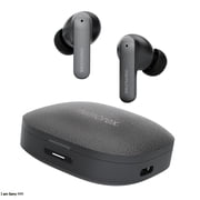 Memorex True Wireless Translation Earbuds with AI Real-Time Language Translation, Active Noise Cancellation, Bluetooth, 144 Languages, 6-Hour Playtime, Black MX-TW100K