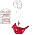 thumbnail image 1 of Memorial Cardinal Ornament Gift Red Bird Hanging Crystal Window Decor, Story Card and Suction Cup, Sign of a Visitor from Heaven (Cardinal Of Comfort), 1 of 5