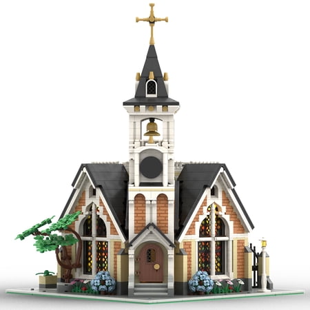 Memorial Church Modular Building Blocks Sets Street View City Model St'Joseph Building Creative Construction Toy (3118Pcs)