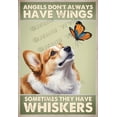 thumbnail image 1 of Memorial Corgi Aluminum Sign - Angels Don't Always Have Wings, Sometimes They Have Whiskers - 12x8 Inches Tribute for Dog Lovers - Perfect for Remembrance, 1 of 6