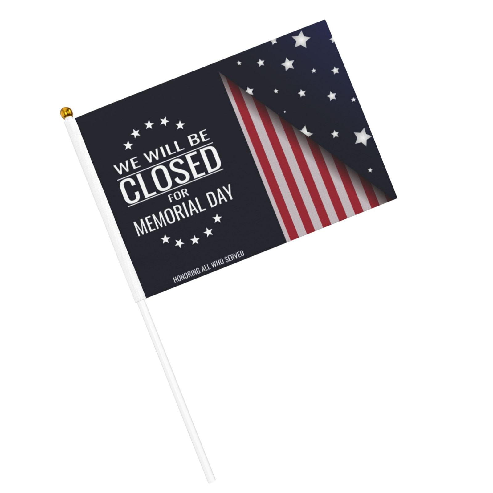 Memorial Day 2024 Mini Hand Held Flags Small Flag Banner Party