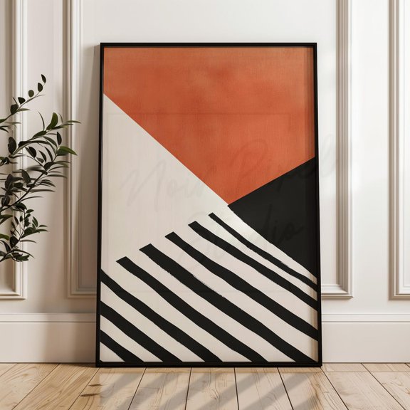 Memorial Day American Triangular For Veteran Remembrance Wall Art Print, Living Room And Gallery Wall Decor