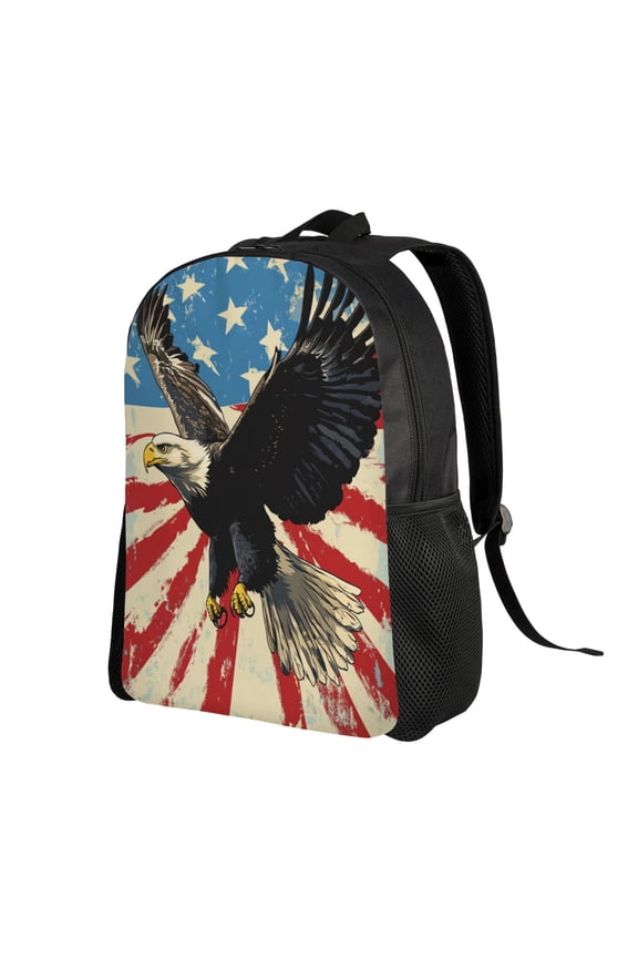 Memorial Day Backpack Double Shoulder Backpack Durable, Spacious, Ergonomic Design for Travel, Work & Outdoor Use