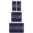 thumbnail image 1 of Memorial Day Cookout Favors Love America Pop Art Navy 12-Pack Ultra Slim Can Thermocoolers, 1 of 8