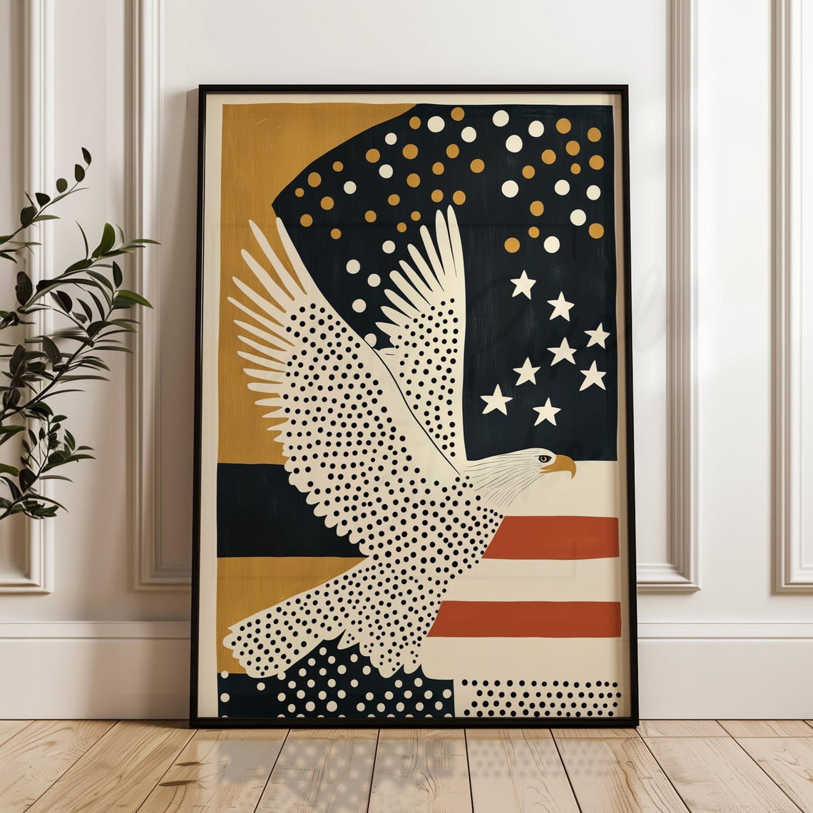 Memorial Day Eagle In Flight American Wall Art, Nature Inspired Living ...