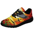 thumbnail image 1 of Memorial Day Eagle Poppy Flowers Shoes Sneakers Black Size 7, 1 of 7