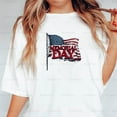 thumbnail image 1 of Memorial Day Flag USA Tribute Patriotic Holiday Remember Honor DS Unisex T-Shirt, up to size 5XL, 1 of 3