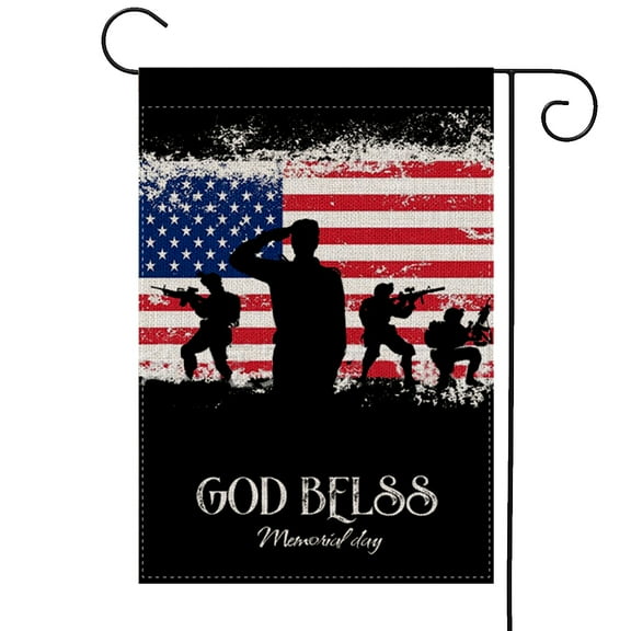 Memorial Day Flag Veterans Day Flag Thank You Veterans Flag Military Soldiers Veterans Patriotic Flag 12*18" Decoration