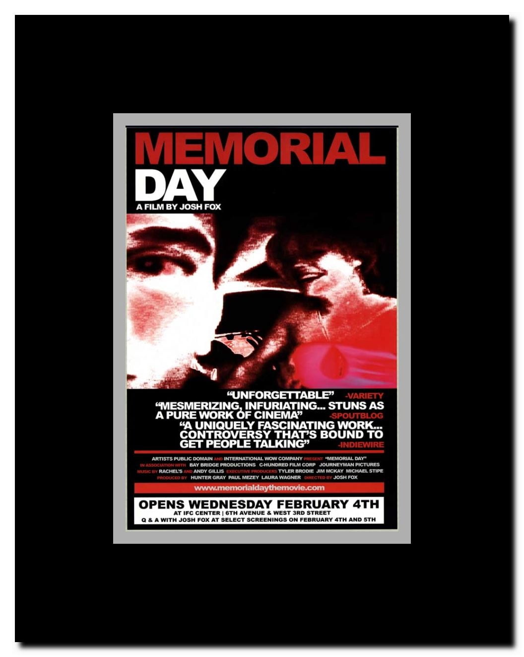Memorial Day Framed Movie Poster