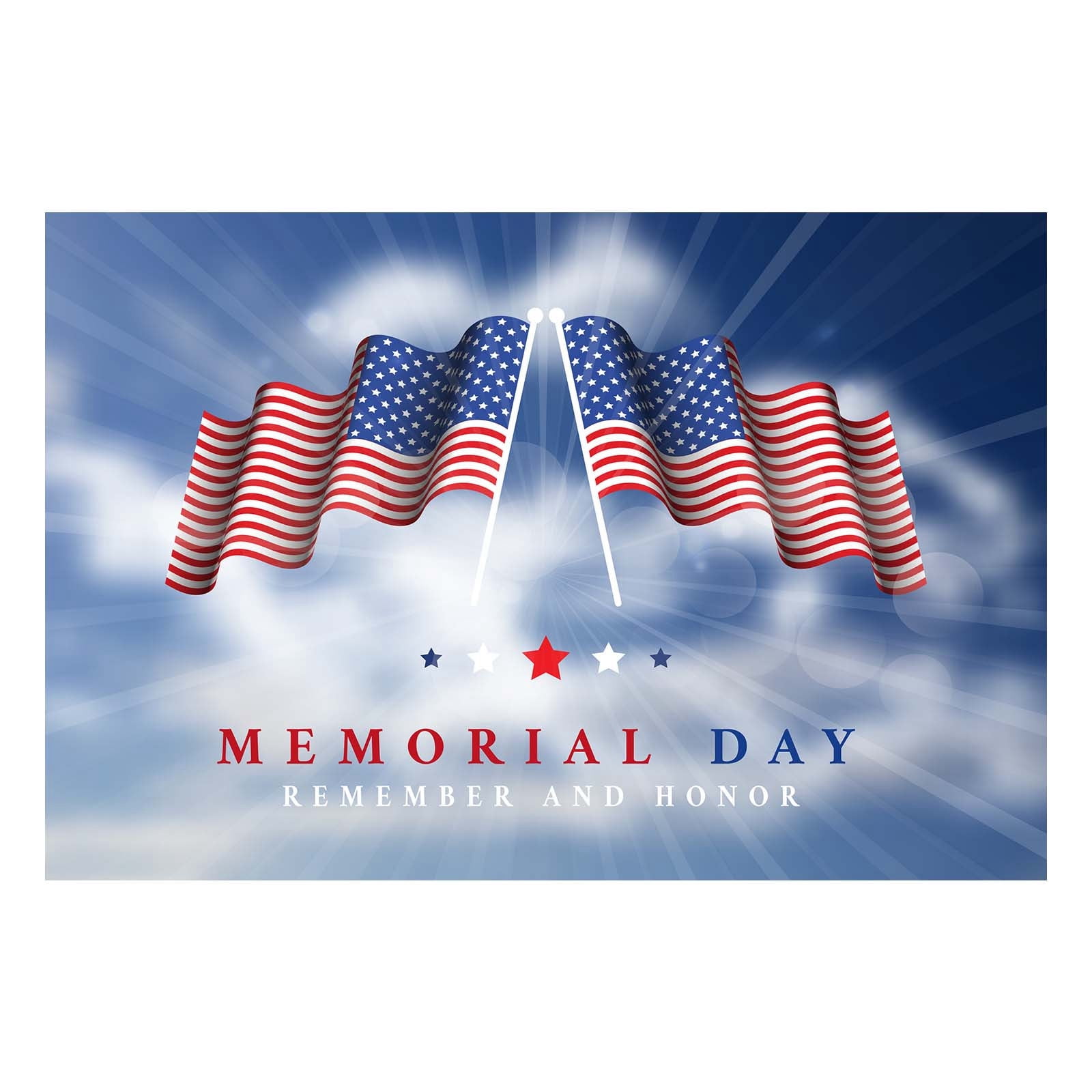 Memorial Day Garage Door Decoration Garage Door Banner Mural Cover 6 X 