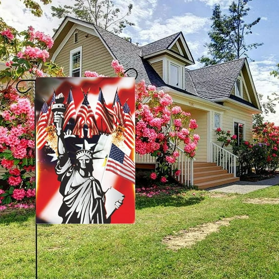 Memorial Day Garden Flag 12X18 Inch - Patriotic Independence Day Flag Double-Sided Durable Vivid Colors,Patriotic Memorial Independence Day Flag,Garden Flag