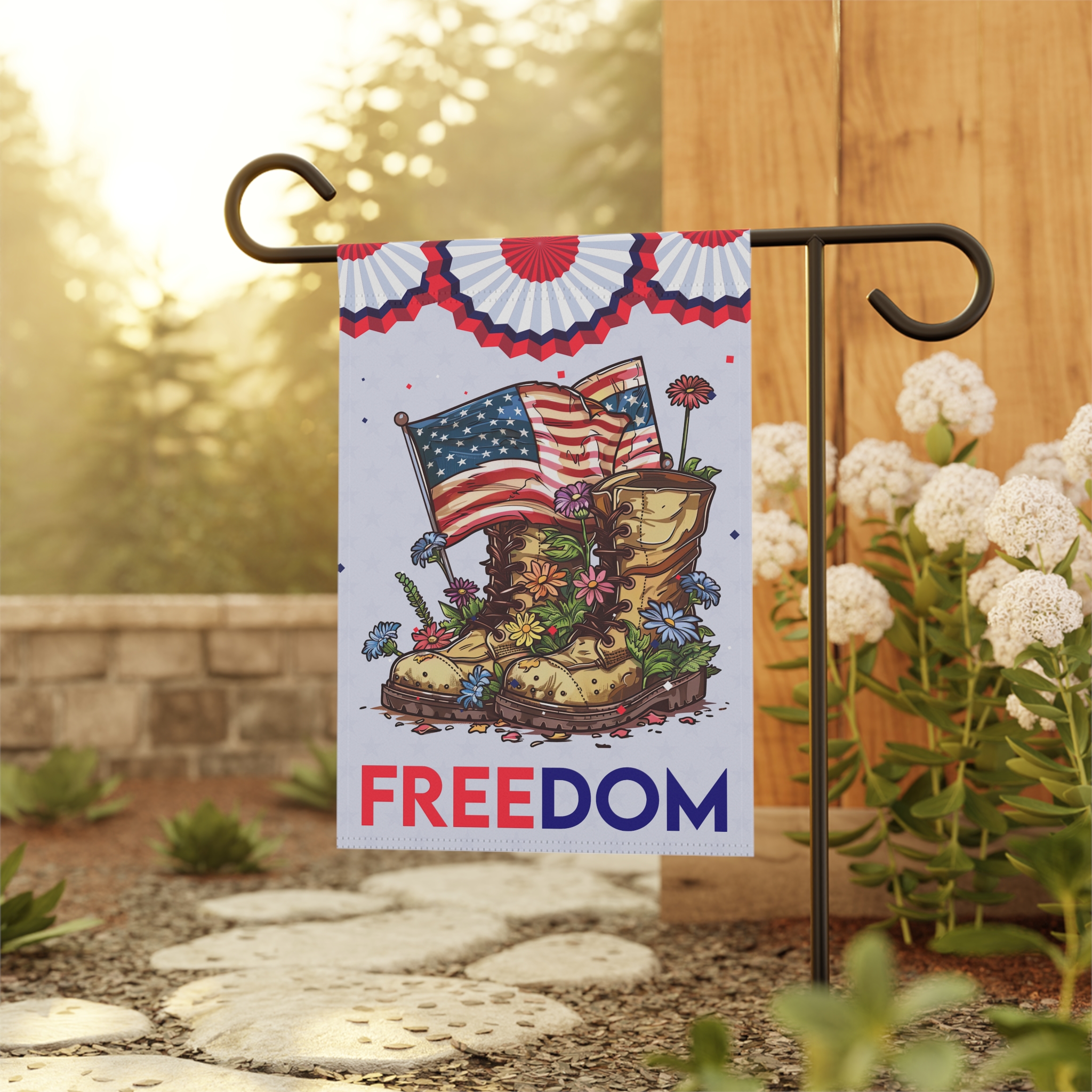 Memorial Day Garden Flag,4th of July Veterans Day Freedom Flag ID0419