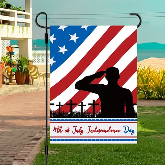Memorial Day Garden Flag - Veterans Day Flag | Veterans Day Garden Flag, 4th of July Garden Flag, Independence Day Fourth of July Garden Flag