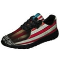 thumbnail image 1 of Memorial Day Honor The Fallen Thank The Living Veterans Shoes Sneakers Black Size 4.5, 1 of 7