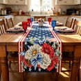 thumbnail image 1 of FAJHHA Patriotic Table Runner 11.82 x 9.85 Art Deco Memorial Day Decorations Multicolor Table Runners, 1 of 6