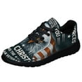 thumbnail image 1 of Memorial Day Patriotic Eagle Veteran Only Two Defining Forces Have Ever Offered To Die For You Shoes Sneakers Black Size 13, 1 of 7