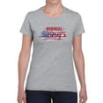 thumbnail image 1 of Memorial Day Patriotic Flag Shaped T-Shirt Women -Image by Shutterstock, Female Large, 1 of 4