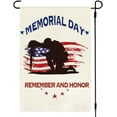 thumbnail image 1 of Memorial Day Patriotic Garden Flag Double Sided for Outside, Remember and Honor American Veteran Soldier 4th of July Holiday Yard Flag Outdoor Decoration, 1 of 5