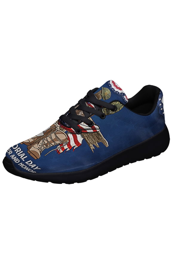 Memorial Day Remember And Honor Shoes Sneakers Black Size 11.5