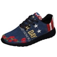 thumbnail image 1 of Memorial Day Remember And Honor Shoes Sneakers Black Size 7, 1 of 7