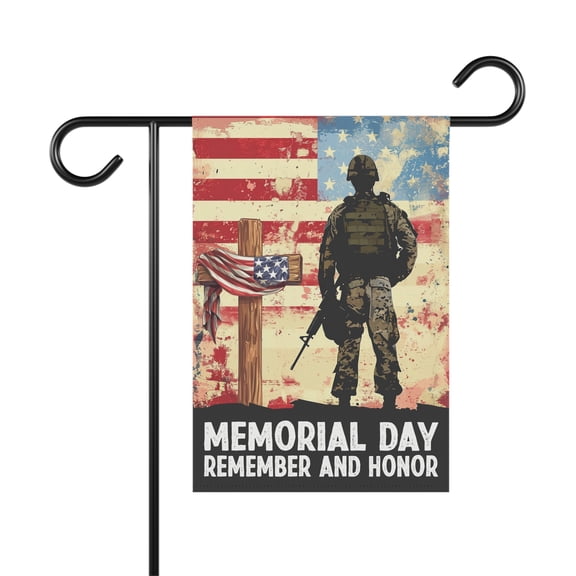 Memorial Day Remember Honor Flag, Memorial Flag, American Flag ID-0426-GW3F