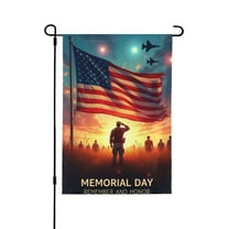 Memorial Day Remember And Honor Patriotic Garden Flag DoubleSided American Flag Yard Flag Outdoor Decoration For Memorial Day Independence Day Veterans Day 12x18 Inch