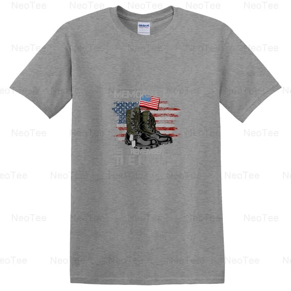Memorial Day Remember The Fallen Veteran Military Vintage Patriot USA T-Shirt Unisex, up to 5XL