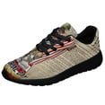 thumbnail image 1 of Memorial Day Remember and Honor Veteran American flag Patriot We The People Shoes Sneakers Black Size 4, 1 of 7