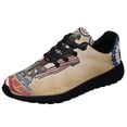 thumbnail image 1 of Memorial Day Remember and Honor Veteran Shoes Sneakers Black Size 10, 1 of 7