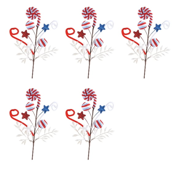 Memorial Day Saving!4th of July Decorations, 5PC Independence Day United States Nationals Day Branch Decoration Americans Flag Patriotic Festival Decoration Party Decoration Clown Plushs Decoration