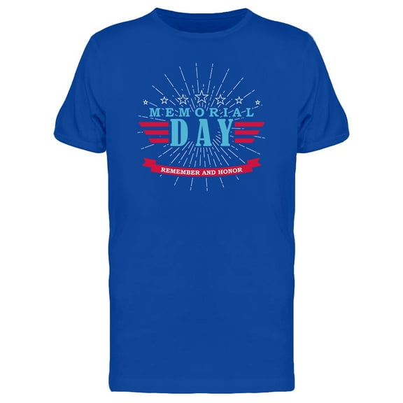 Memorial Day Stars T-Shirt Men -Image by Shutterstock, Male x-Large