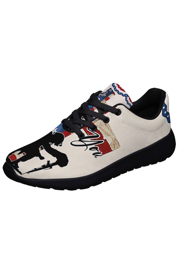 Memorial Day Thank You Veterans Shoes Sneakers Black Size 8.5