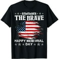 thumbnail image 1 of Memorial Day USA Flag Honor And Remember The Brave T-Shirt, 1 of 5
