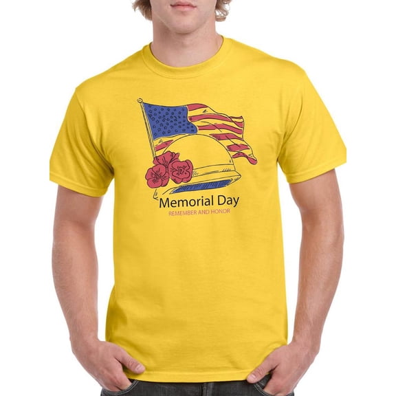Memorial Day United States T-Shirt Men -Image by Shutterstock, Male Medium