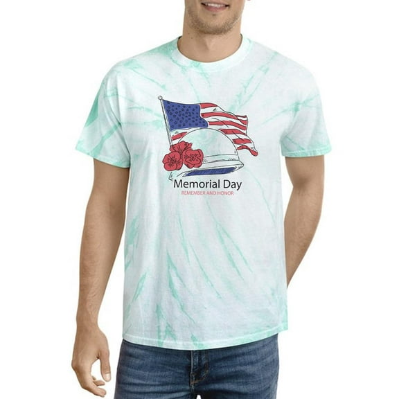 Memorial Day United States Tie Dye Cyclone Men -Image by Shutterstock, Male x-Large