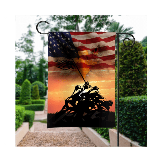 Memorial Day Veteran Flag, American Patriotic Flag, Us Army Veteran Soldier Flag 12x18 POLE NOT INCLUDED Garden Flag