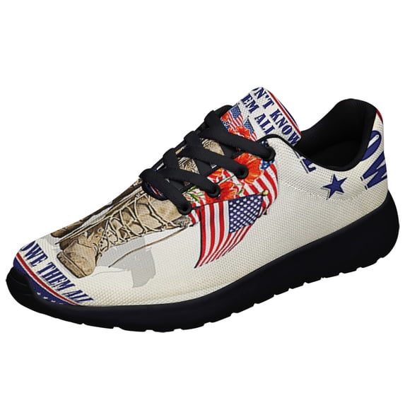 Memorial Day Veteran We Don't Know Them All But We Owe Them All Shoes Sneakers Black Size 11.5