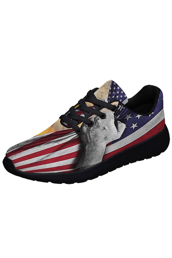 Memorial Fallen Soldiers Shoes Sneakers Black Size 11